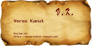 Veres Kanut névjegykártya